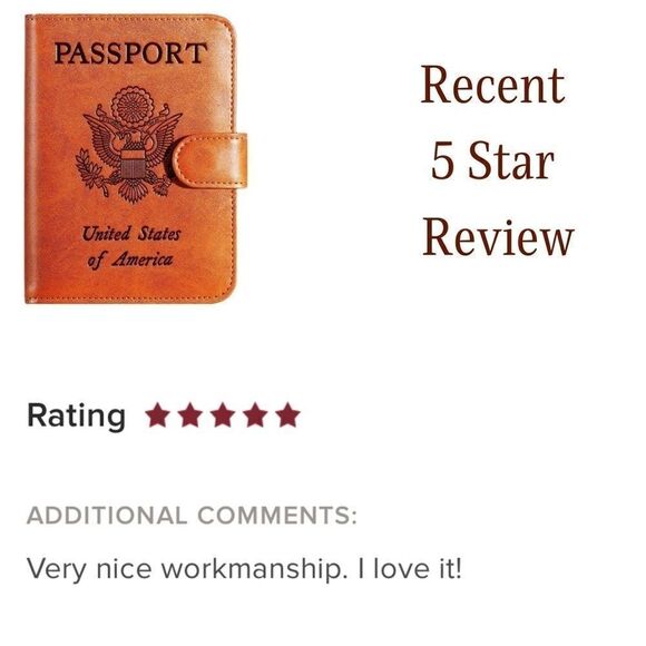 Passport Holder Cover Wallet RFID Blocking Leather Travel Accessories - Picture 7 of 11